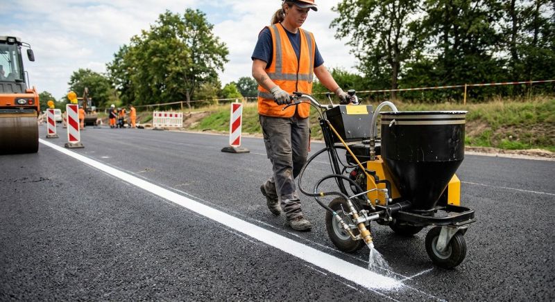 Asphalt Painting in Houston, TX