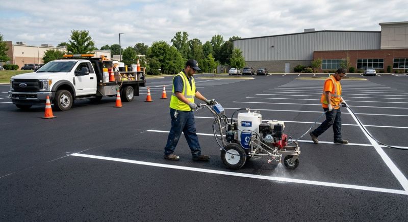 Asphalt Striping in Gwinnett County, GA