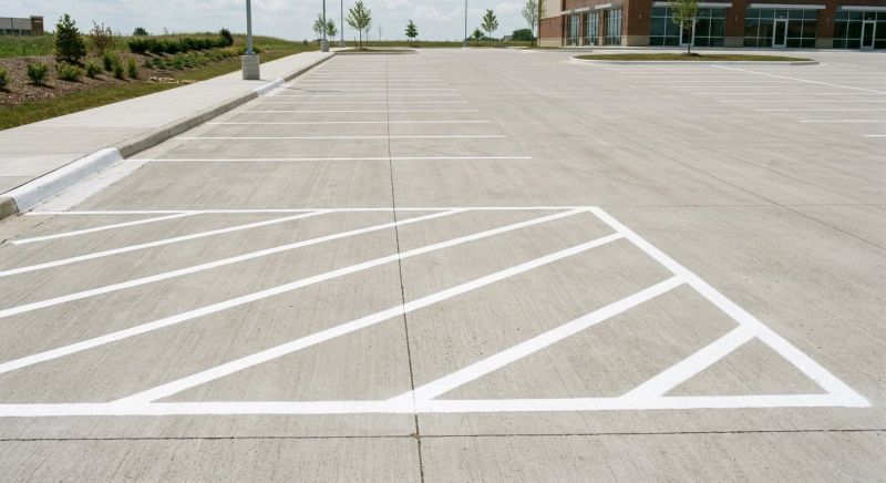 Concrete Parking Lot Striping in Acworth, GA