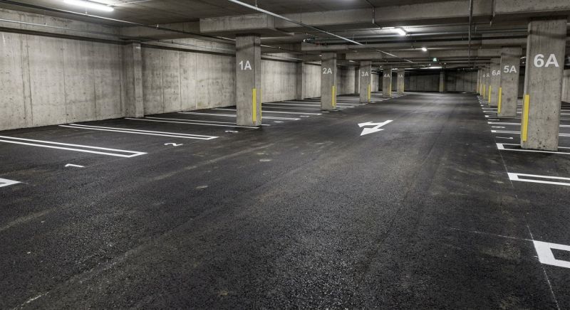 Parking Garage Striping in Savannah, GA