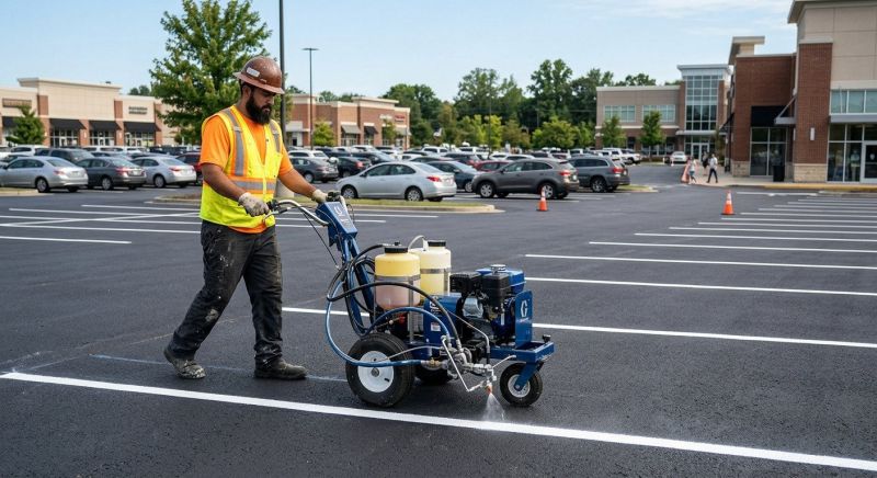 Asphalt Painting in Canton, GA
