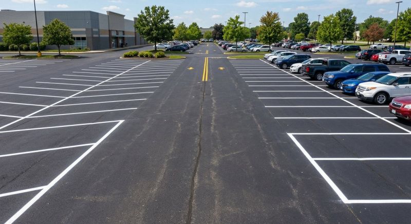 Asphalt Painting in Savannah, GA