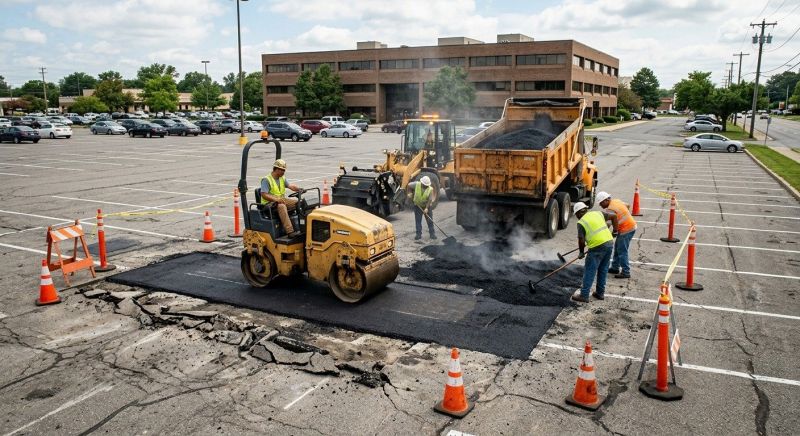 Asphalt Parking Lot Repair in San Diego, CA