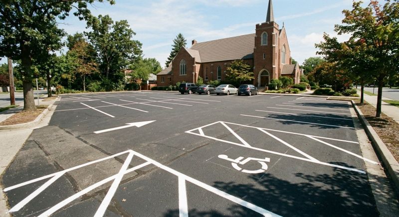 Church Parking Lot Striping in Katy, TX
