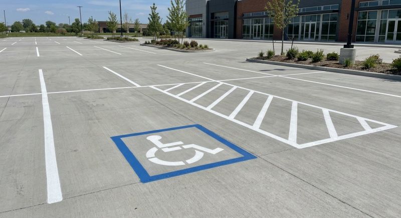 Concrete Parking Lot Striping in Los Angeles, CA