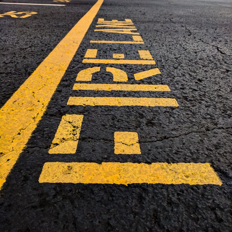 Fire Lane Marking in Savannah, GA