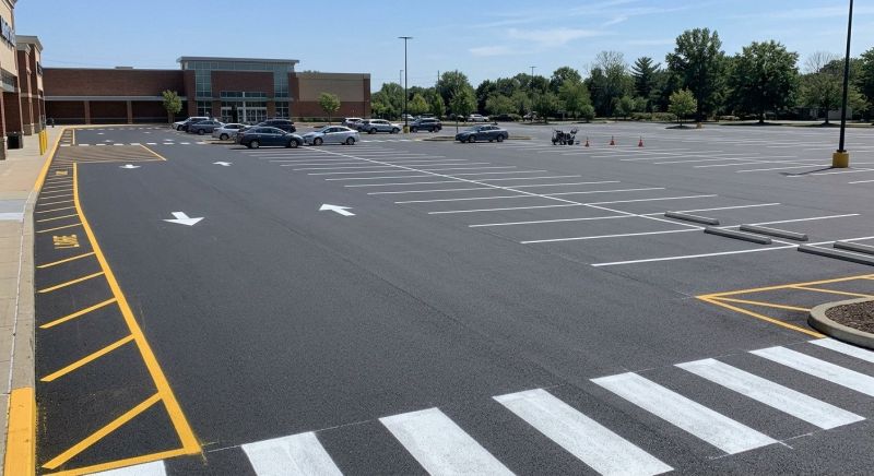 Parking Area Striping in Acworth, GA